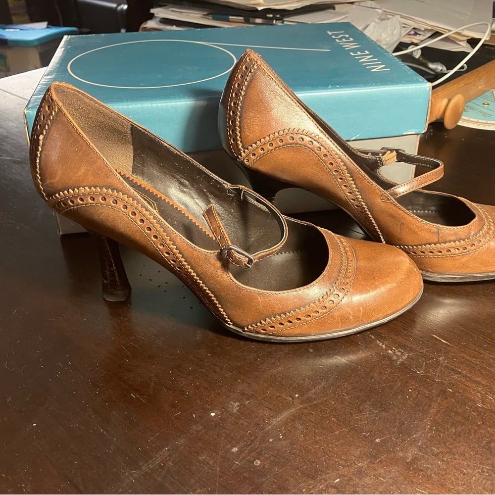 Nine West Tan Heeled Shoes for Women